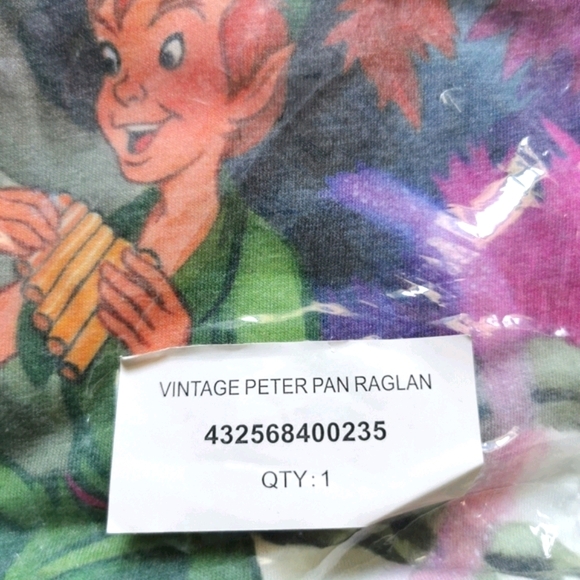 RARE Cakeworthy Peter Pan Long Sleeve Shirt - Picture 3 of 8